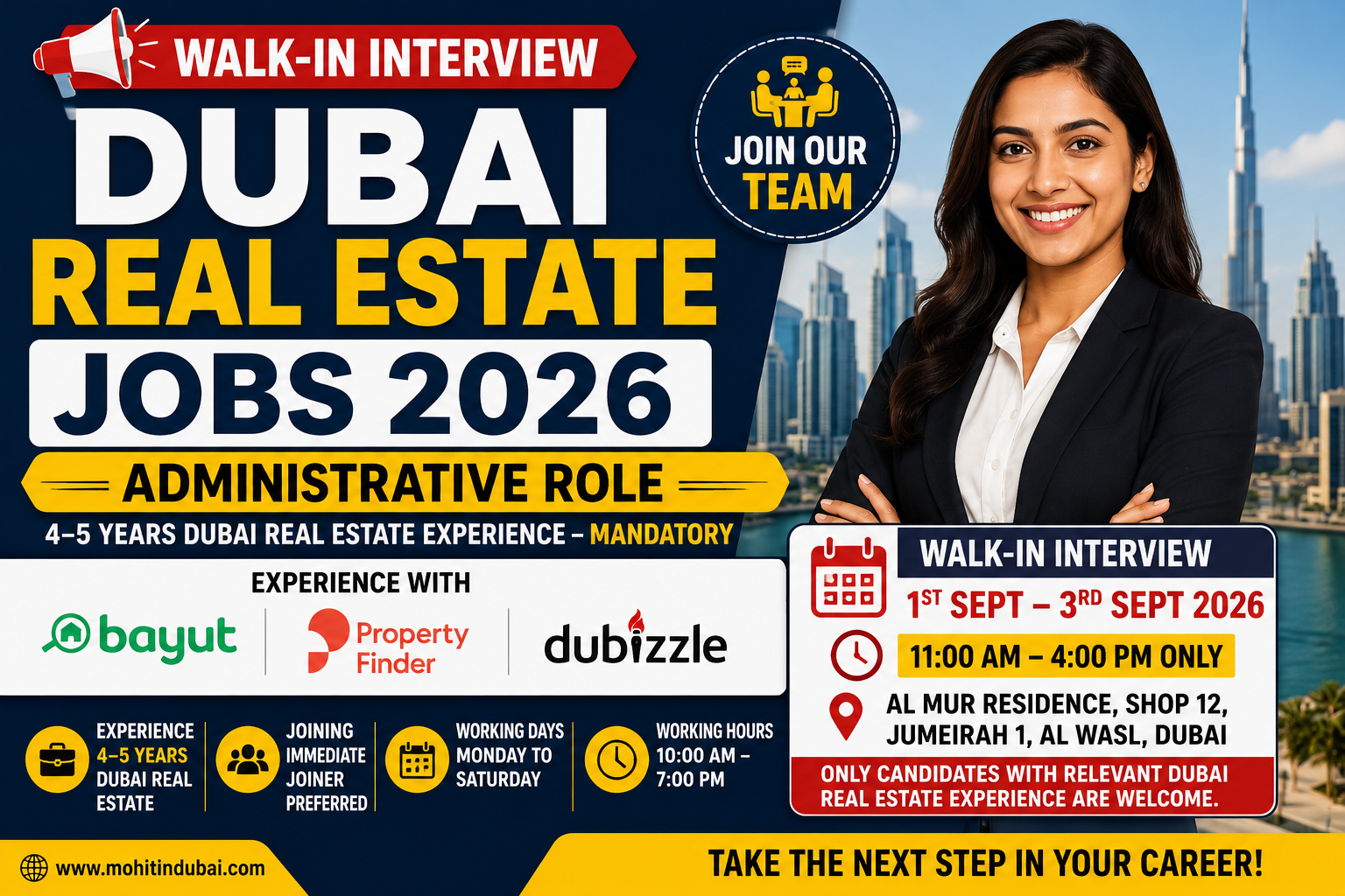 Dubai Realestate Jobs 2026